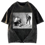 Tokyosol Air & Mars Black & White Washed T-Shirt