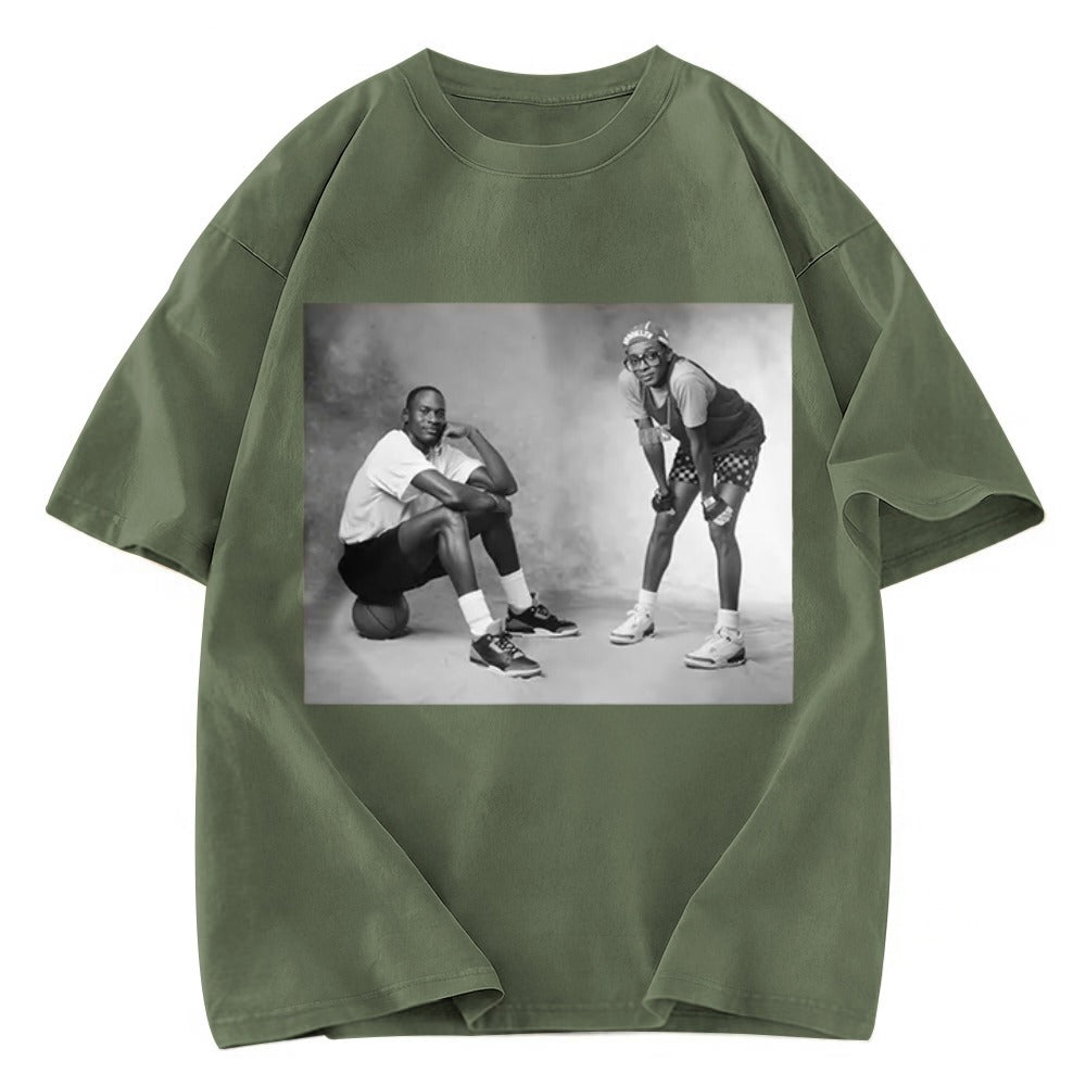 Tokyosol Air & Mars Black & White Washed T-Shirt