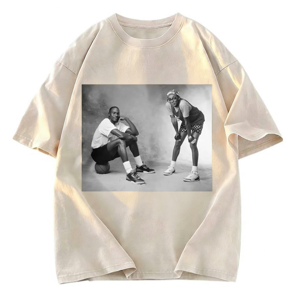 Tokyosol Air & Mars Black & White Washed T-Shirt