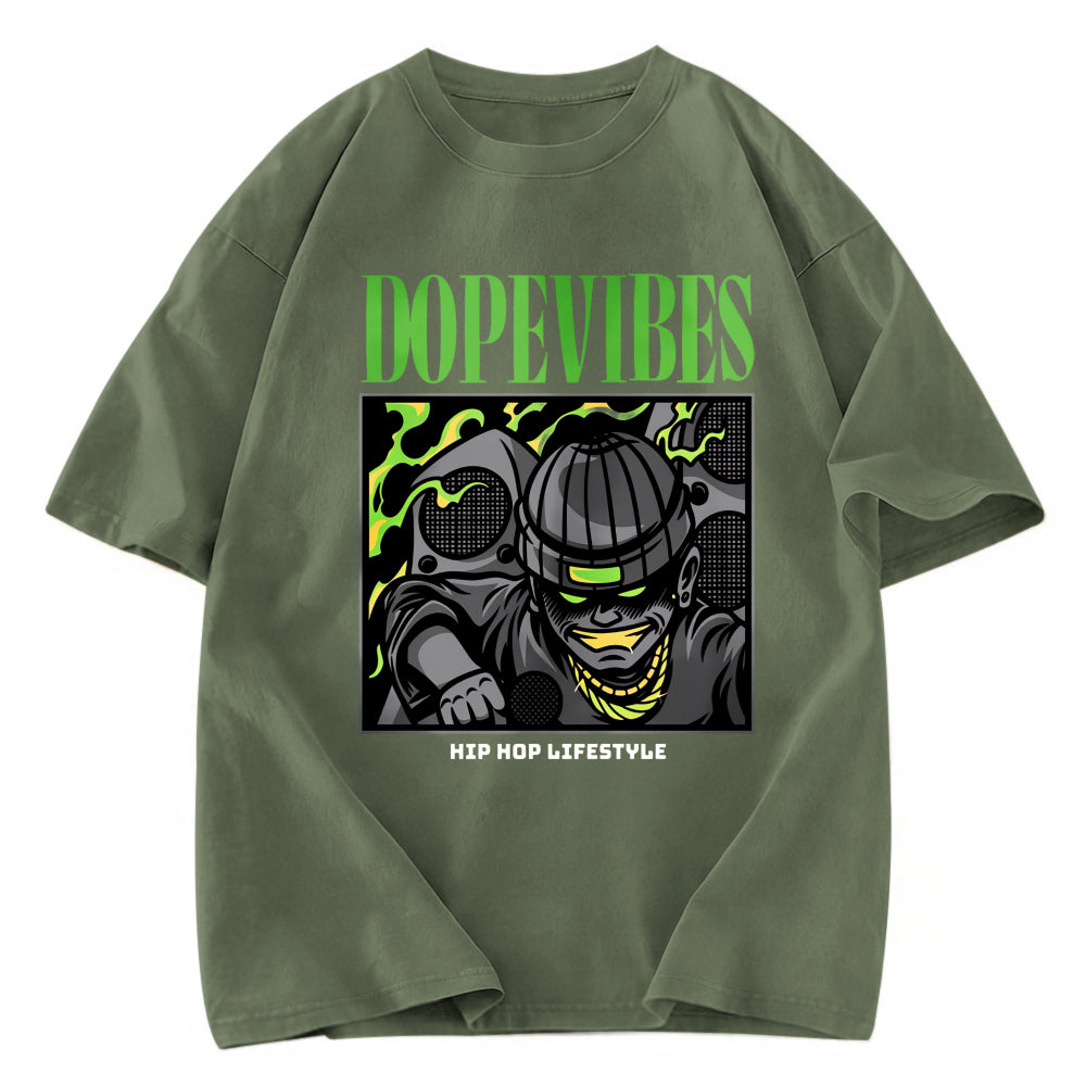 Tokyosol Dope Vibes Hiphop Washed T-Shirt