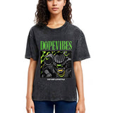Tokyosol Dope Vibes Hiphop Washed T-Shirt