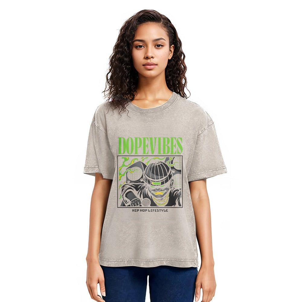 Tokyosol Dope Vibes Hiphop Washed T-Shirt