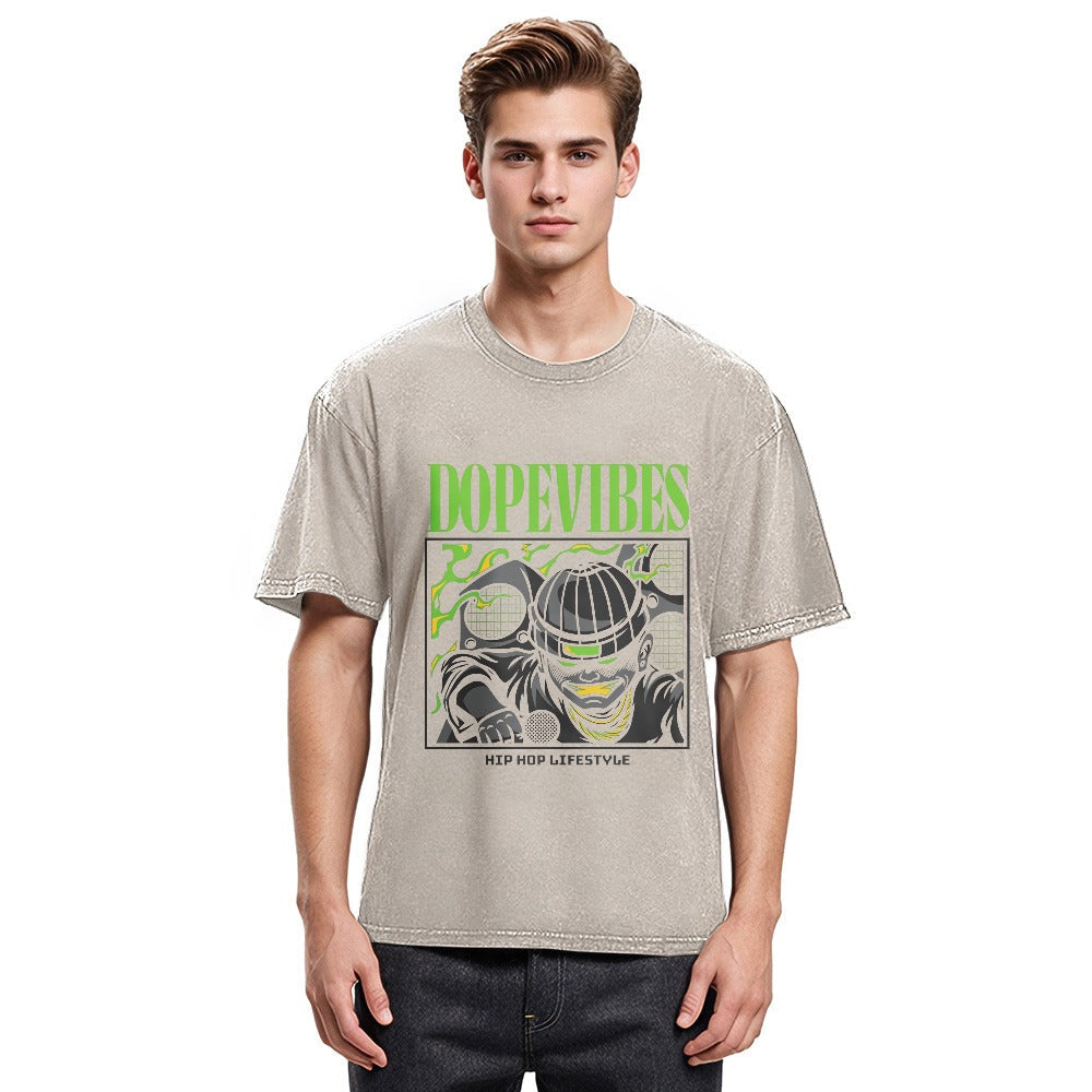 Tokyosol Dope Vibes Hiphop Washed T-Shirt