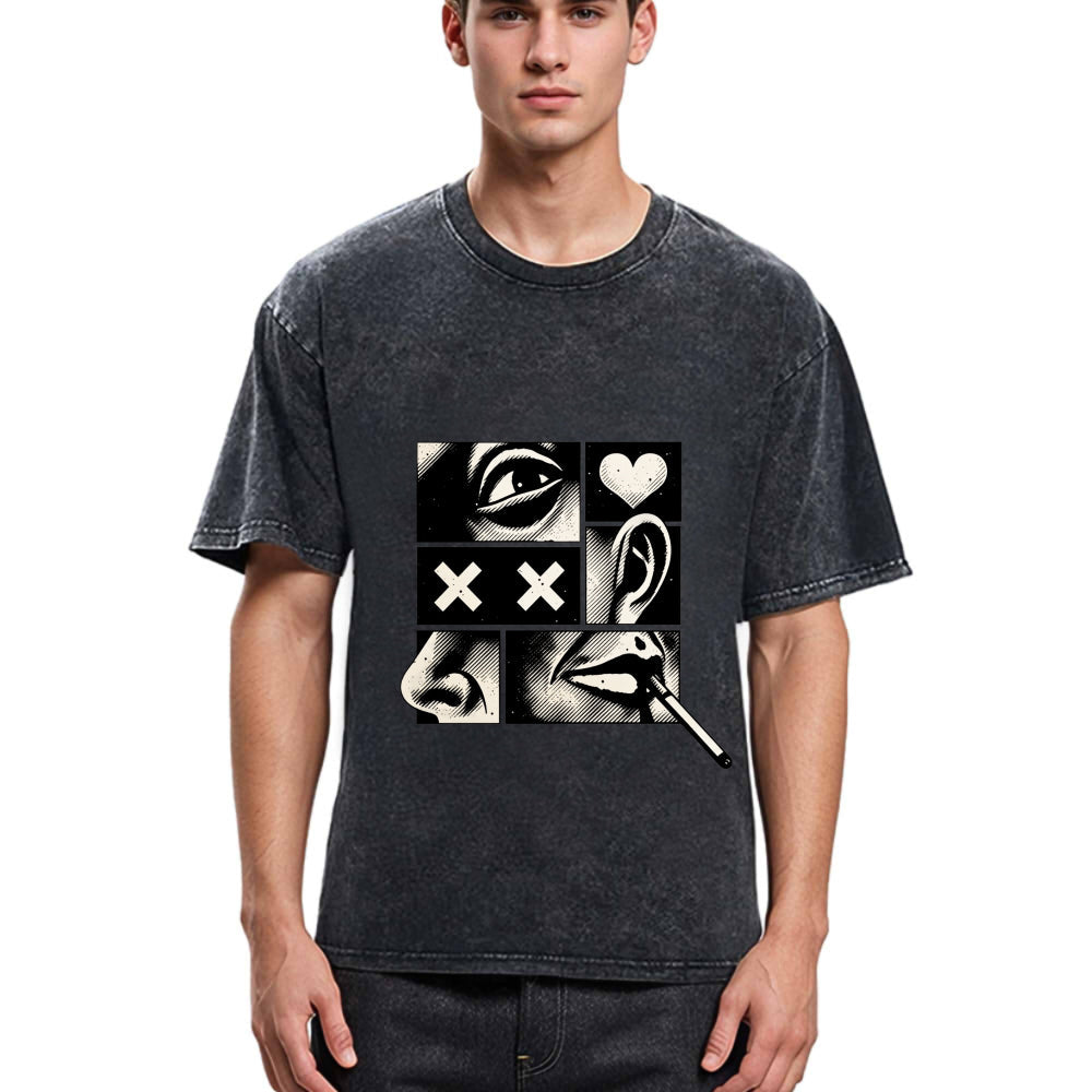 Tokyosol Disassembled Smoking Washed T-Shirt
