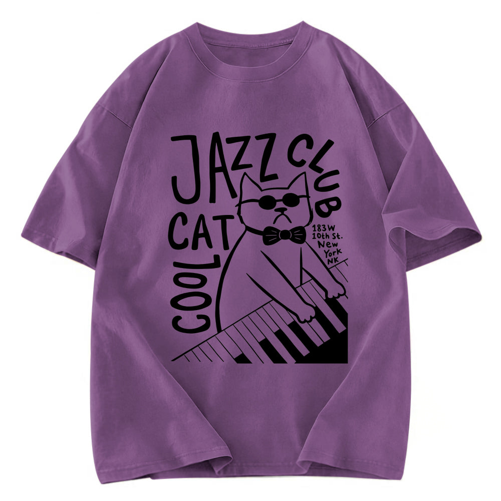 Tokyosol Jazz Cat Club Washed T-Shirt