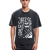 Tokyosol Jazz Cat Club Washed T-Shirt