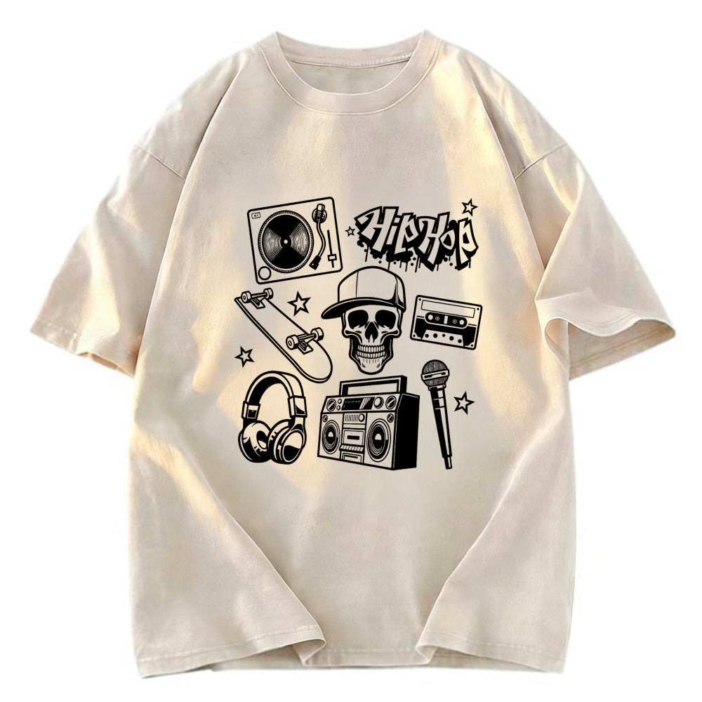 Tokyosol Set of Hip Hop Culture Washed T-Shirt