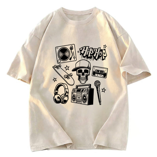 Tokyosol Set of Hip Hop Culture Washed T-Shirt