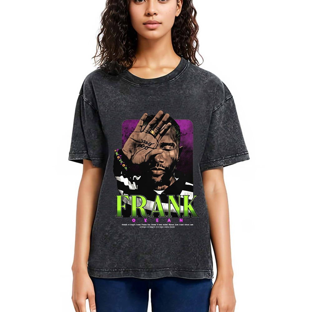 Tokyosol Hiphop Rollingstout Frank Ocean Head Washed T-Shirt