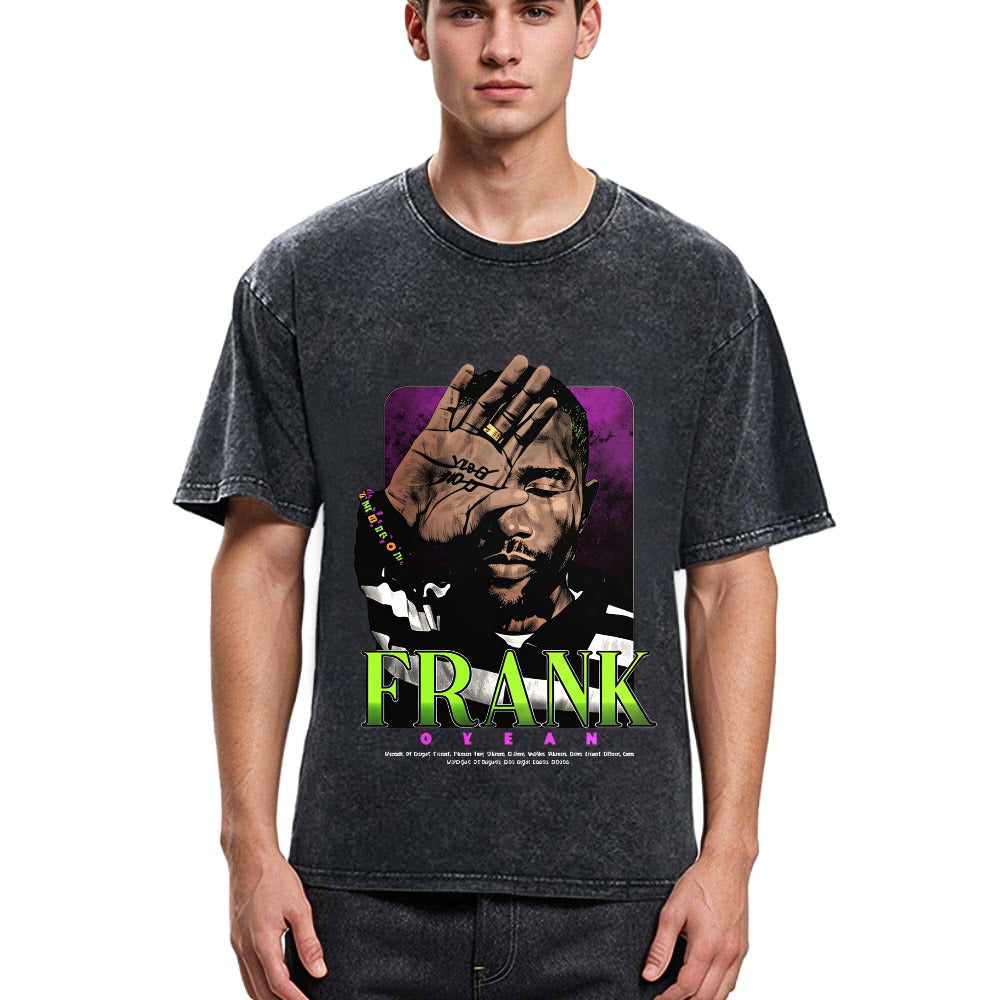 Tokyosol Hiphop Rollingstout Frank Ocean Head Washed T-Shirt