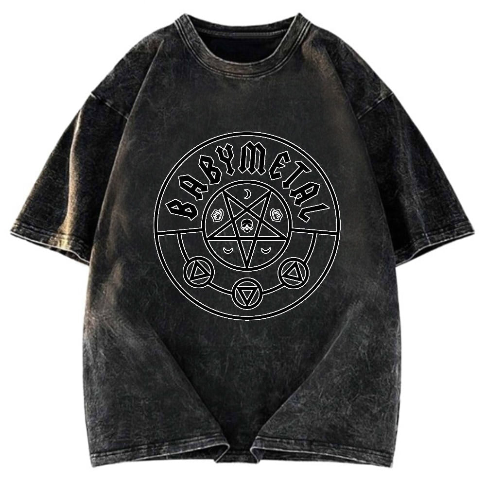 Tokyosol BABYMETAL Pentagram Washed T-Shirt