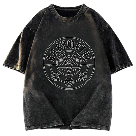 Tokyosol BABYMETAL Pentagram Washed T-Shirt