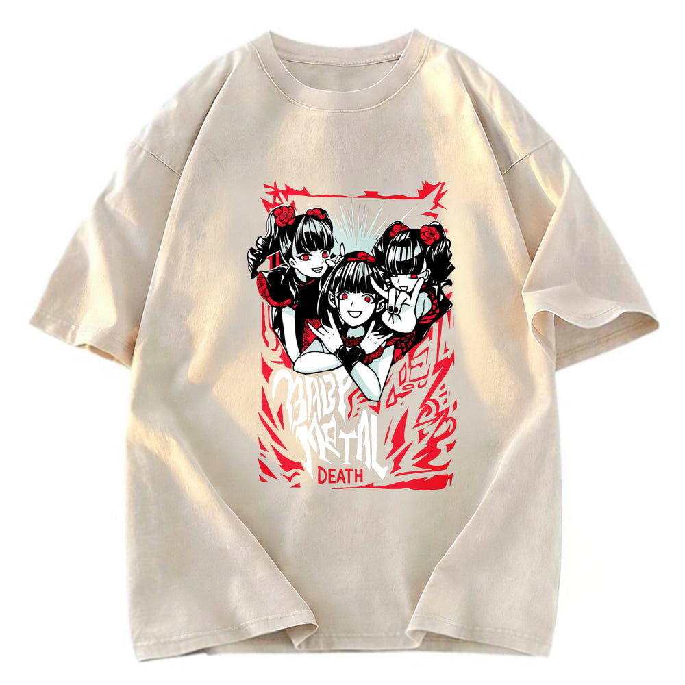 Tokyosol Rare Babymetal Japanese Kawaii Washed T-Shirt
