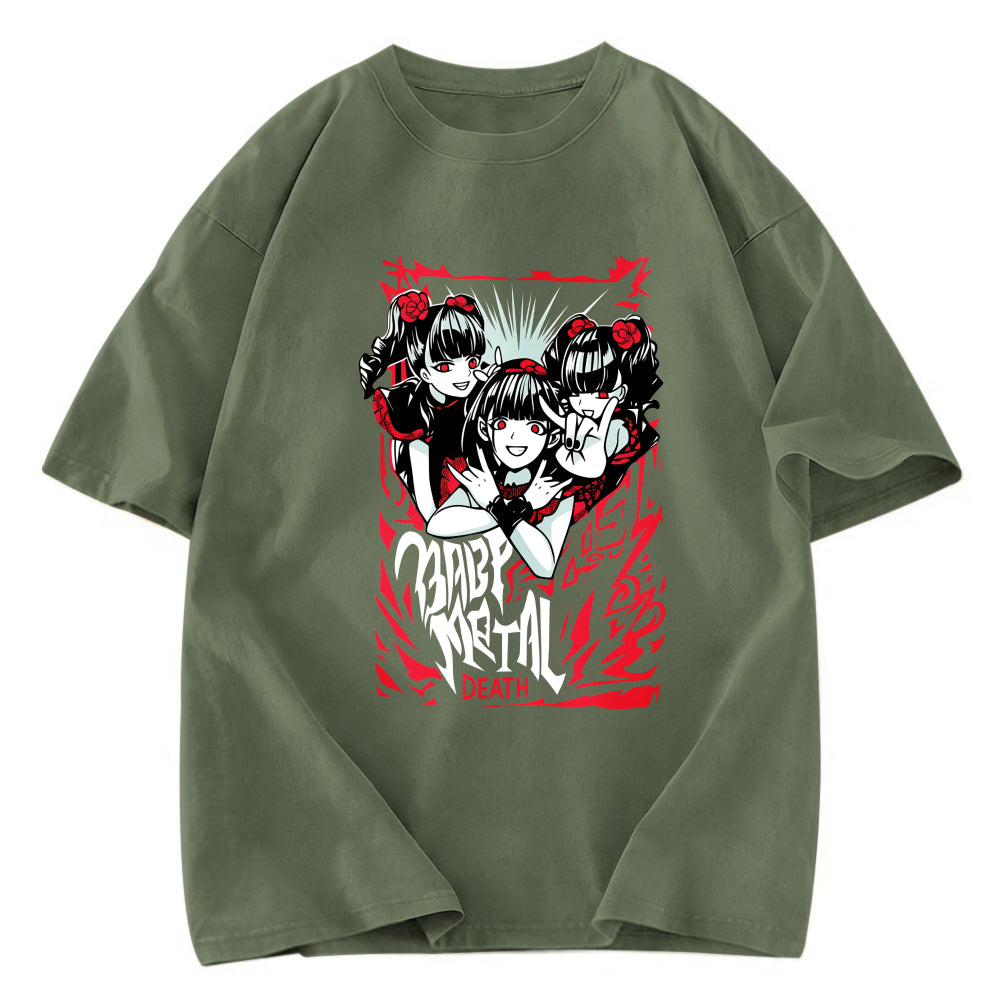 Tokyosol Rare Babymetal Japanese Kawaii Washed T-Shirt