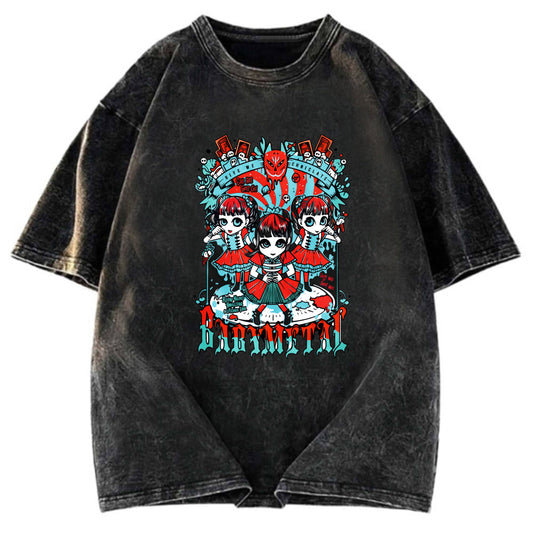 Tokyosol BABYMETAL Japanese Retro Washed T-Shirt
