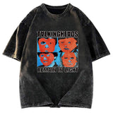 Tokyosol Talking Heads Remain In Light Washed T-Shirt