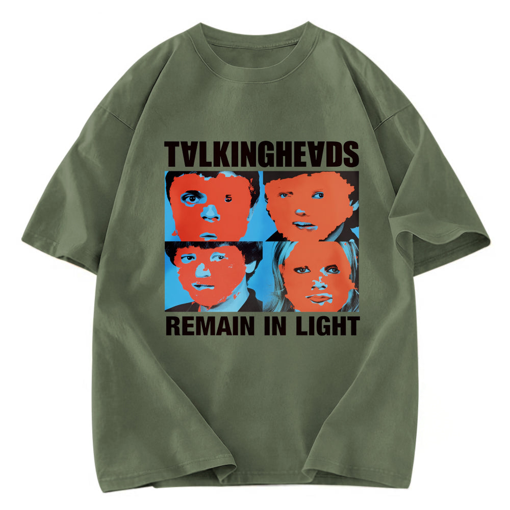 Tokyosol Talking Heads Remain In Light Washed T-Shirt