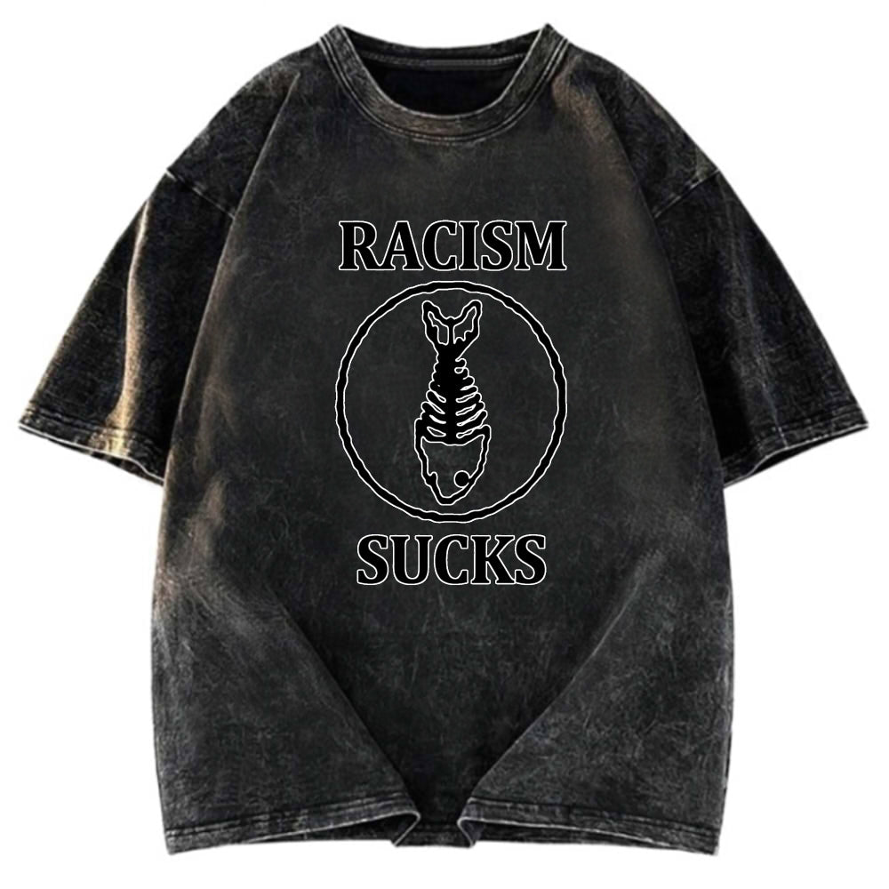 Tokyosol Racism Sucks Washed T-Shirt