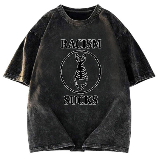 Tokyosol Racism Sucks Washed T-Shirt