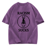 Tokyosol Racism Sucks Washed T-Shirt