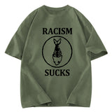 Tokyosol Racism Sucks Washed T-Shirt