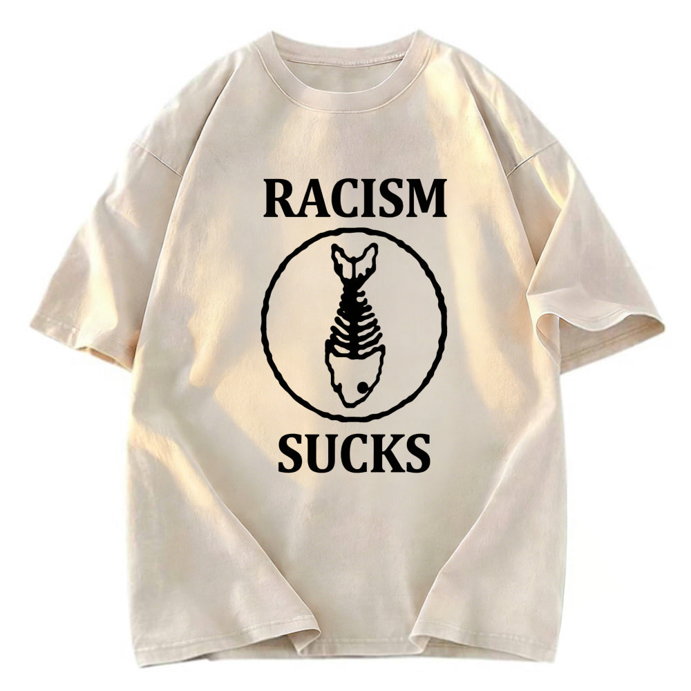 Tokyosol Racism Sucks Washed T-Shirt