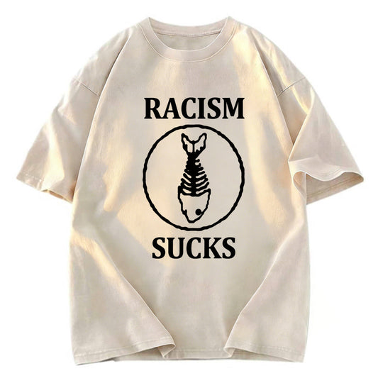 Tokyosol Racism Sucks Washed T-Shirt