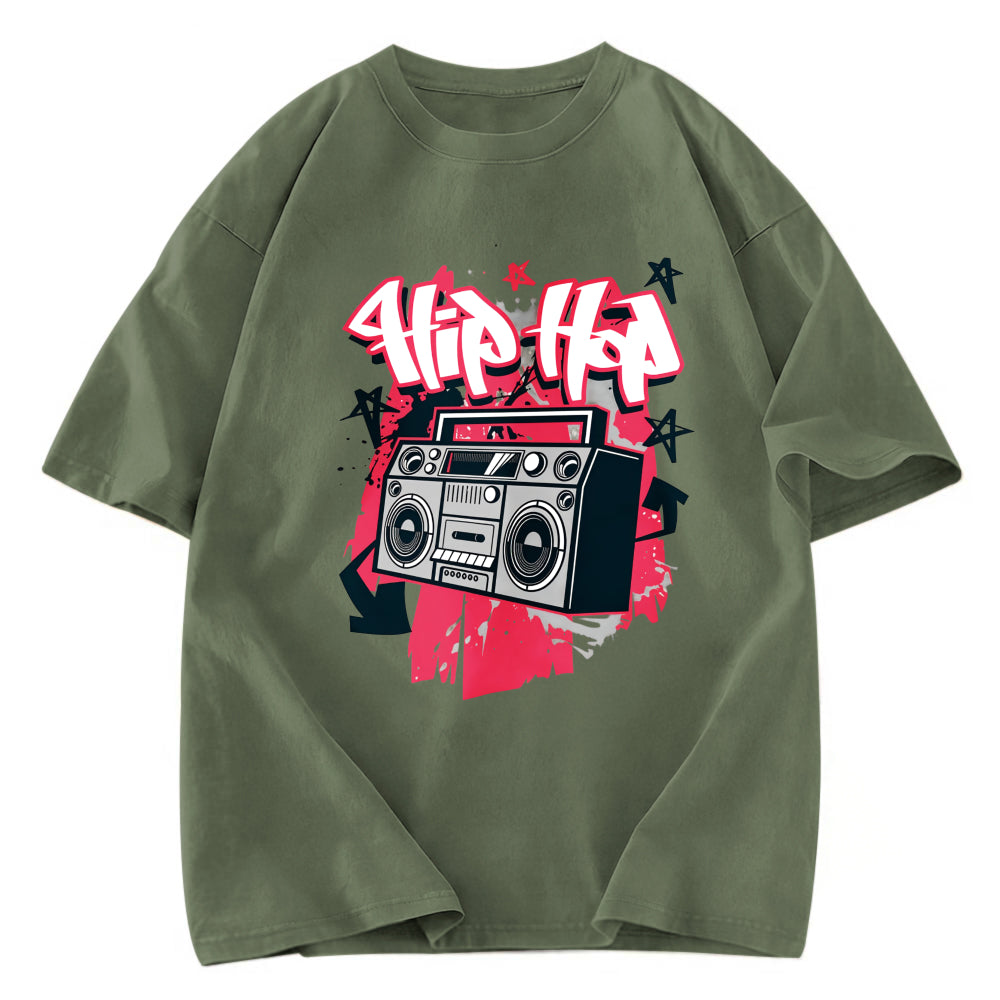 Tokyosol Hip Hop Style Washed T-Shirt