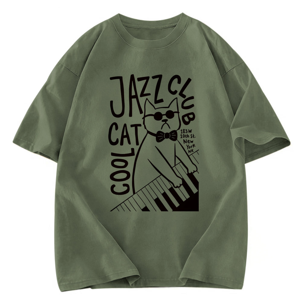 Tokyosol Jazz Cat Club Washed T-Shirt
