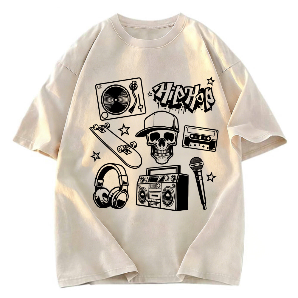 Tokyosol Set of Hip Hop Culture Washed T-Shirt