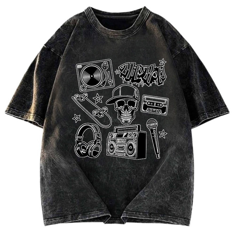 Tokyosol Set of Hip Hop Culture Washed T-Shirt