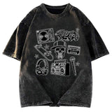 Tokyosol Set of Hip Hop Culture Washed T-Shirt