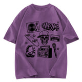 Tokyosol Set of Hip Hop Culture Washed T-Shirt
