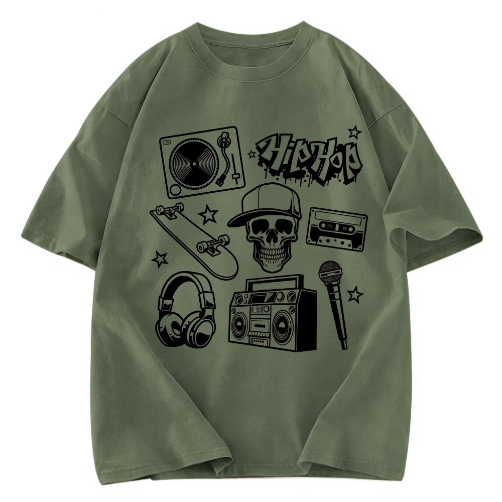 Tokyosol Set of Hip Hop Culture Washed T-Shirt