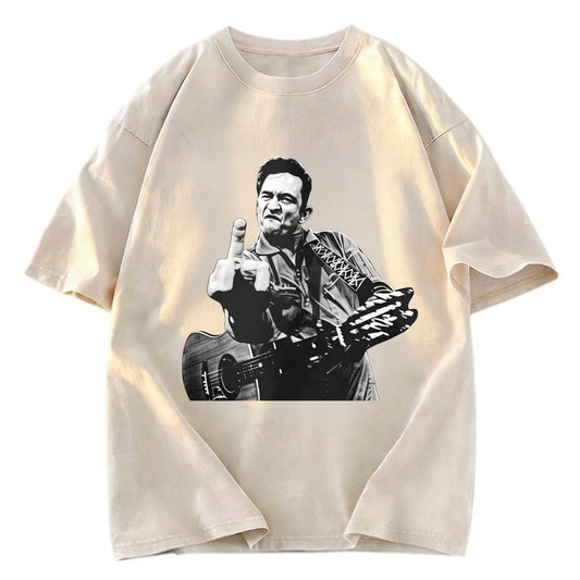 Tokyosol Johnny Cash Musician Washed T-Shirt