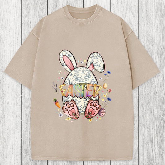Tokyosol Easter Bunny Egg Washed T-Shirt