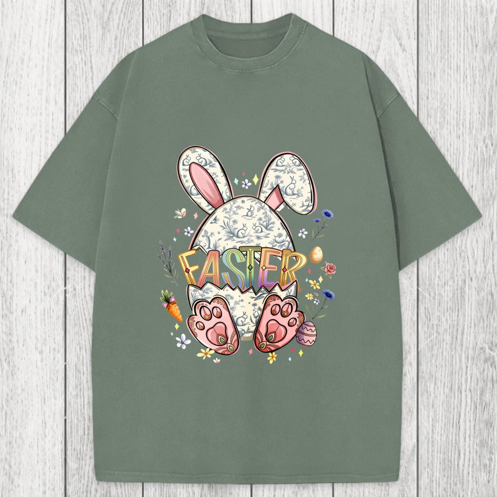 Tokyosol Easter Bunny Egg Washed T-Shirt