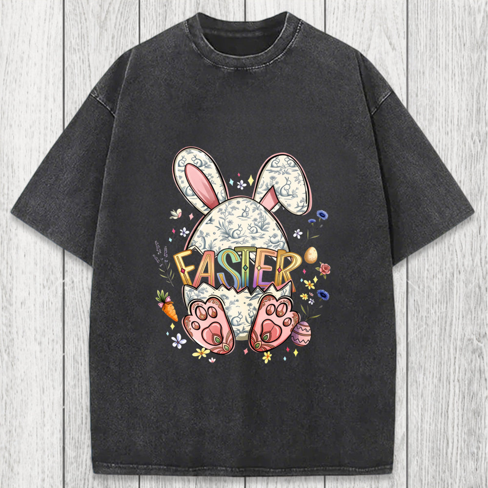 Tokyosol Easter Bunny Egg Washed T-Shirt