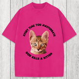Tokyosol Every Time You Masturbate God Kills A Kitten Washed T-Shirt