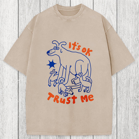 Tokyosol It's Ok Trust Me Washed T-Shirt