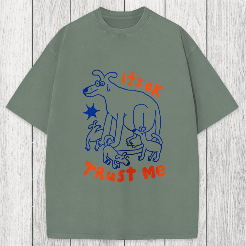 Tokyosol It's Ok Trust Me Washed T-Shirt