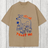 Tokyosol It's Ok Trust Me Washed T-Shirt