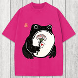 Tokyosol The Frog Holding A Carnation Washed T-Shirt