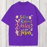 Tokyosol Silly Rabbit Easter Is For Jesus Washed T-Shirt