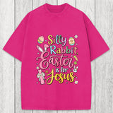 Tokyosol Silly Rabbit Easter Is For Jesus Washed T-Shirt
