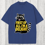 Tokyosol First of All I'm a Delight Raccoon Washed T-Shirt