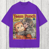 Tokyosol Punch Monkey Holding Stuffed Monkey Washed T-Shirt