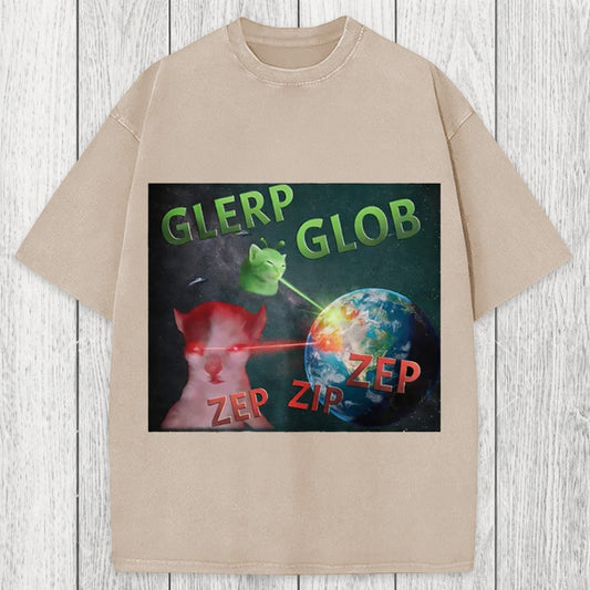 Tokyosol Glerp Glob Meme Washed T-Shirt
