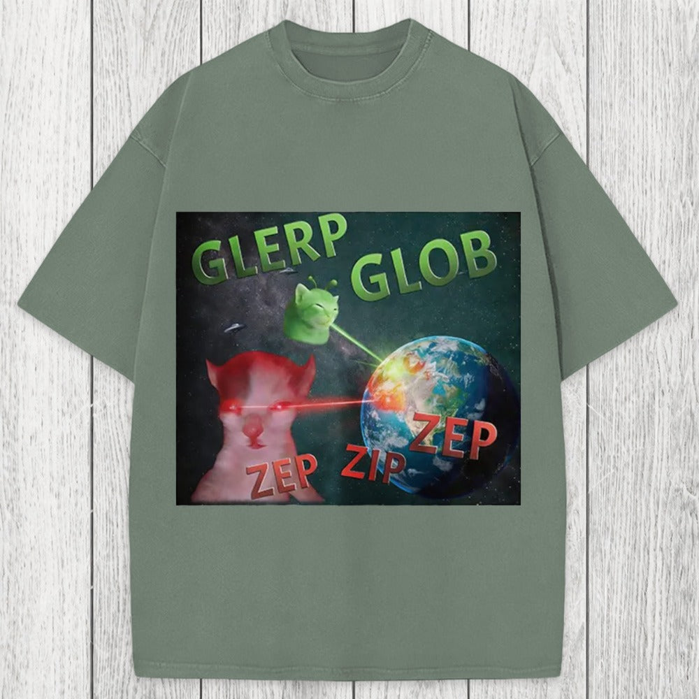 Tokyosol Glerp Glob Meme Washed T-Shirt