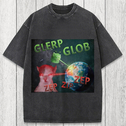 Tokyosol Glerp Glob Meme Washed T-Shirt